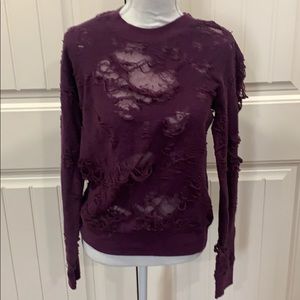 Iro Jeans Kismet Distressed Sweatshirt